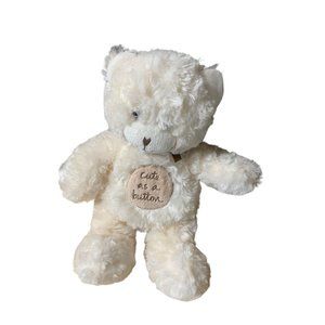 Sandra Magsamen Cream Colored Plush stuffed Animal Toy Message from the Heart Cu